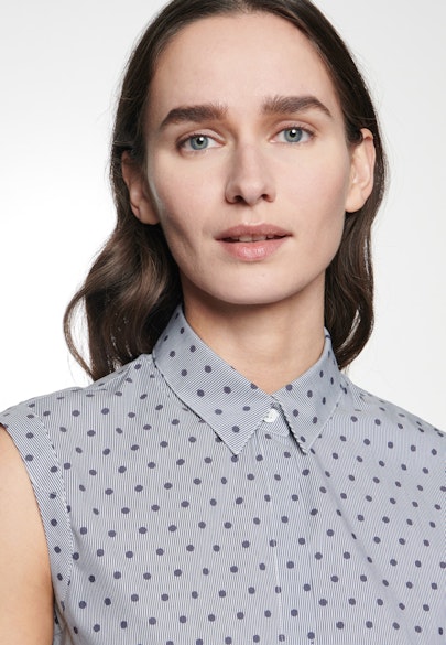 Shirt Blouse Dots in Dark Blue |  Seidensticker Onlineshop