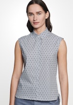 Slim Fit Hemdbluse Punkte in Dunkelblau |  Seidensticker Onlineshop