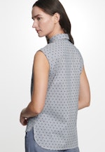 Slim Fit Hemdbluse Punkte in Dunkelblau |  Seidensticker Onlineshop