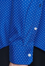 Slim Business Hemd Druck in Mittelblau |  Seidensticker Onlineshop