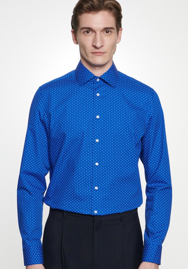 Business overhemd in Slim with Kentkraag in Middelmatig Blauw |  Seidensticker Onlineshop