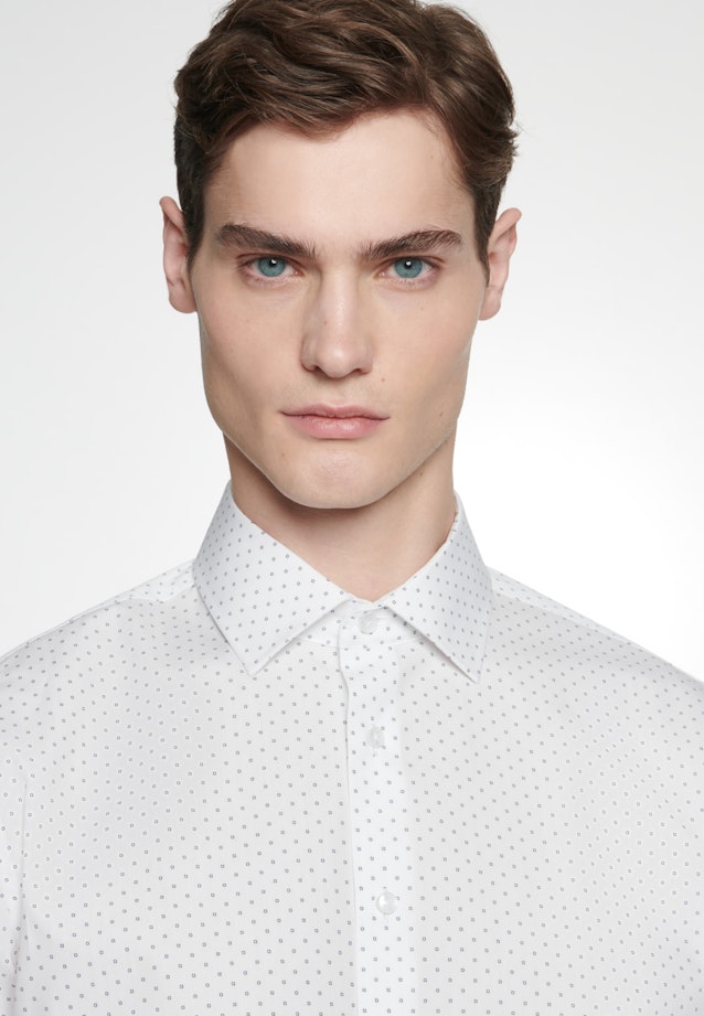 Slim Business Hemd Druck in Weiß |  Seidensticker Onlineshop