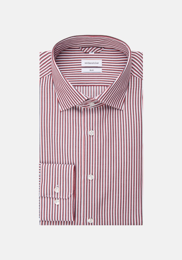 Non-iron Cotele Business Shirt in Slim with Kent-Collar in Red |  Seidensticker Onlineshop