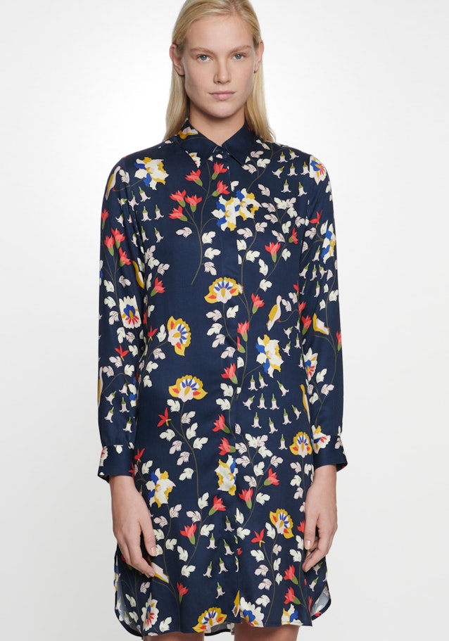 Collar Dress in Dark Blue |  Seidensticker Onlineshop