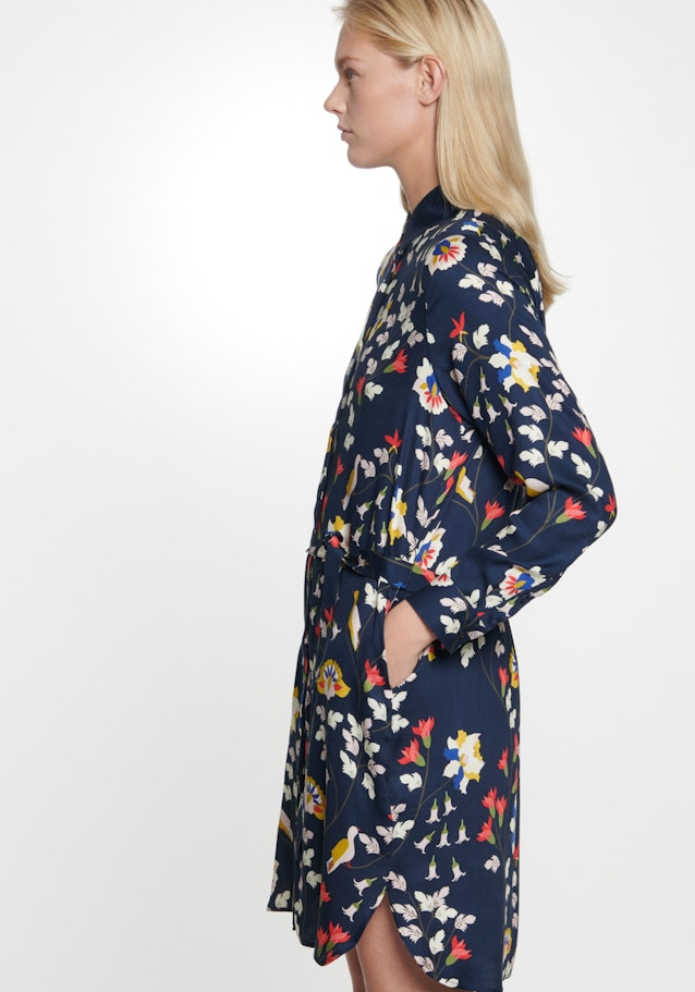 Gerader Schnitt (Normal-Fit) prodtyp Floral in Dark Blue | Seidensticker Onlineshop