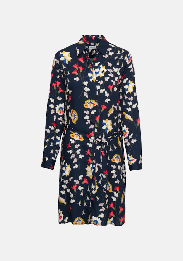 Gerader Schnitt (Normal-Fit) prodtyp Floral in Dark Blue | Seidensticker Onlineshop