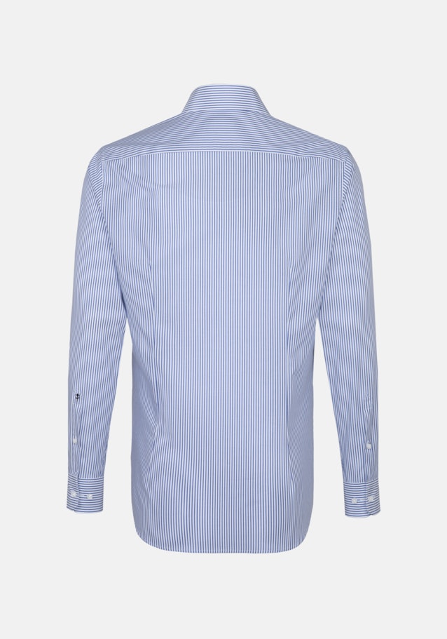 Slim Business Hemd Streifen in Mittelblau | Seidensticker Onlineshop