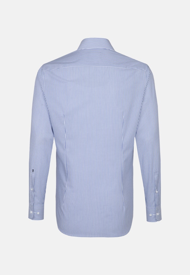 Slim Business Hemd Streifen in Mittelblau |  Seidensticker Onlineshop