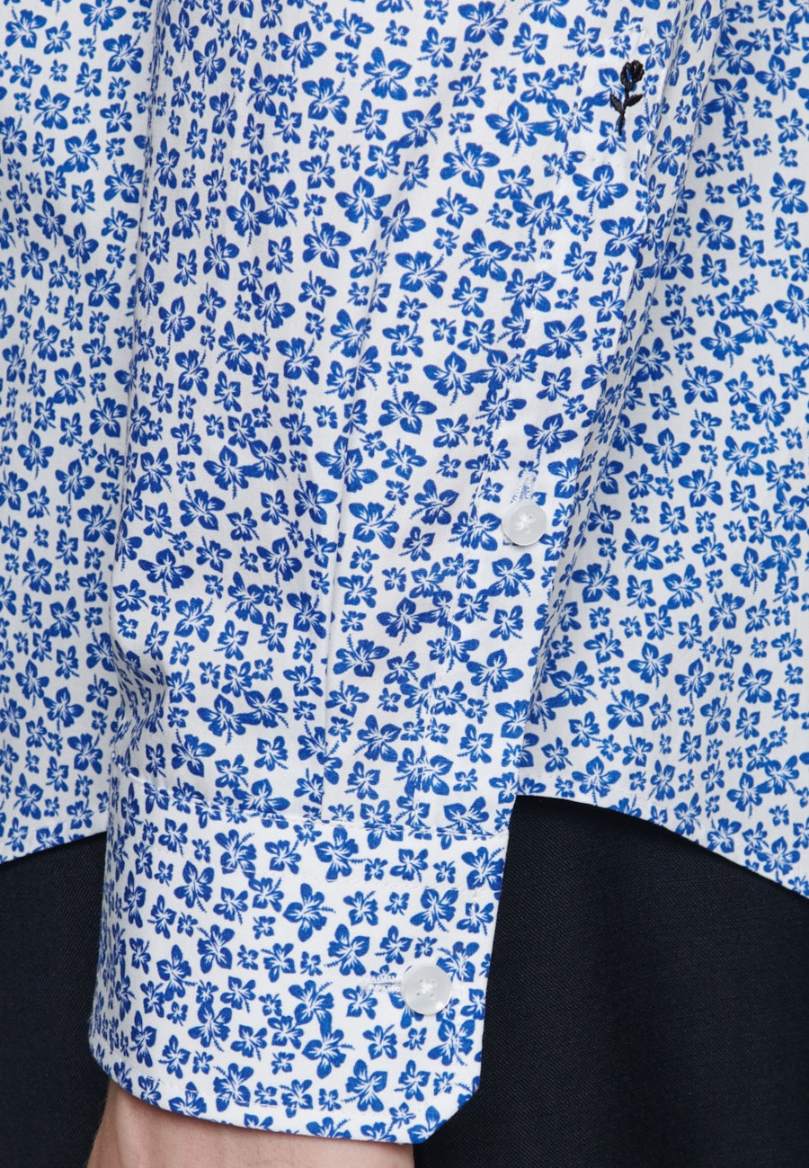 Business Hemd in Shaped mit Kentkragen in Mittelblau |  Seidensticker Onlineshop