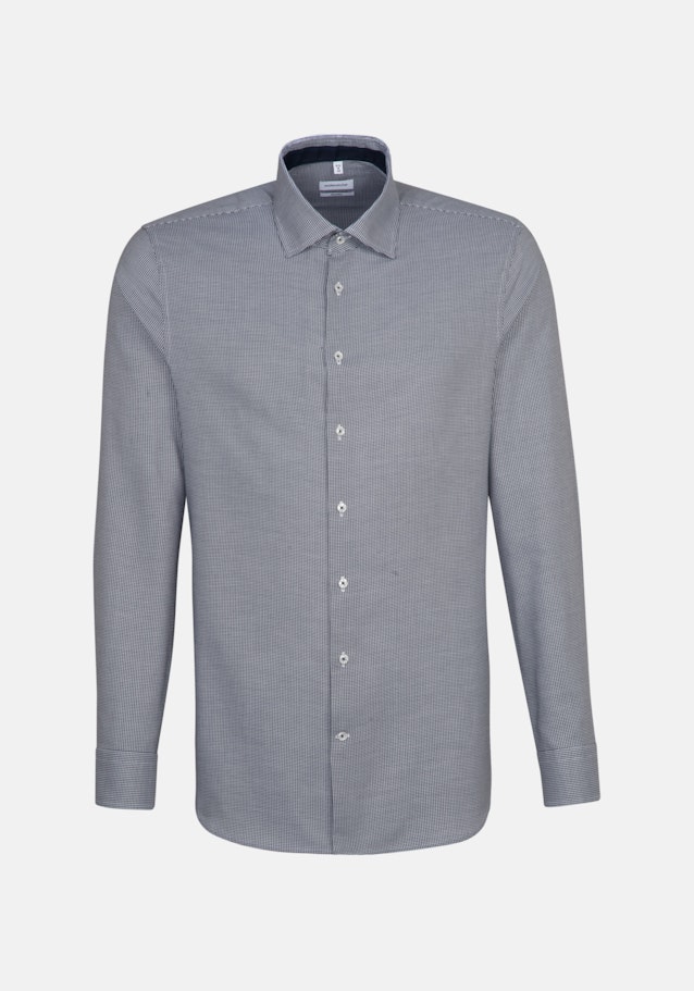 Non-iron Oxford Business Shirt in Shaped with Kent-Collar in Dark Blue |  Seidensticker Onlineshop