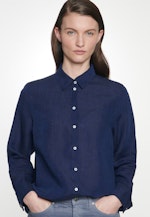 Hemdbluse Uni in Dunkelblau |  Seidensticker Onlineshop
