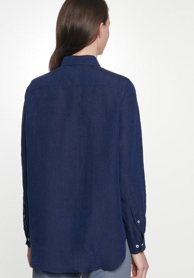 Hemdbluse Uni in Dunkelblau | Seidensticker Onlineshop