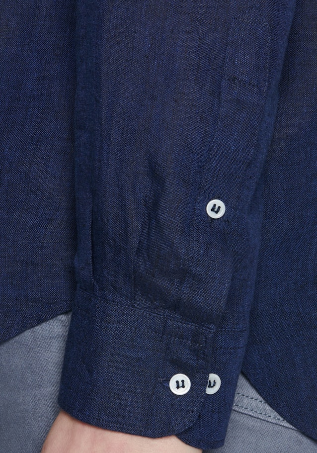 Hemdbluse Uni in Dunkelblau | Seidensticker Onlineshop