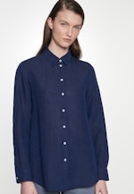 Hemdbluse Uni in Dunkelblau |  Seidensticker Onlineshop