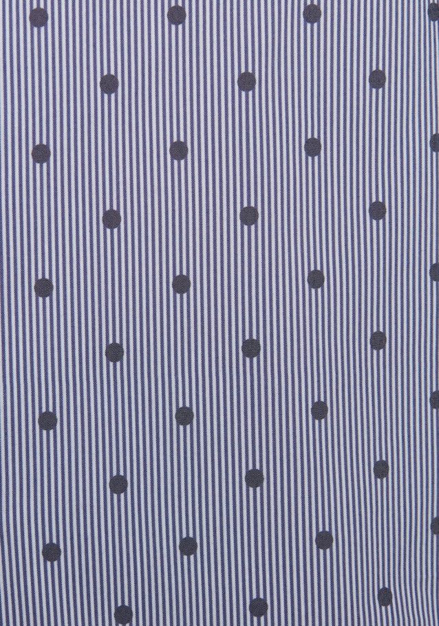 Regular fit Hemdbluse Punkte in Dunkelblau | Seidensticker Onlineshop