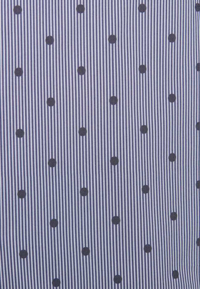 Regular fit Hemdbluse Punkte in Dunkelblau |  Seidensticker Onlineshop