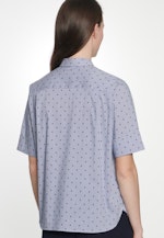 Regular fit Hemdbluse Punkte in Dunkelblau |  Seidensticker Onlineshop