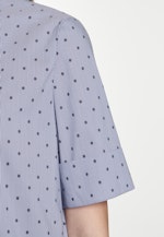 Regular fit Hemdbluse Punkte in Dunkelblau |  Seidensticker Onlineshop