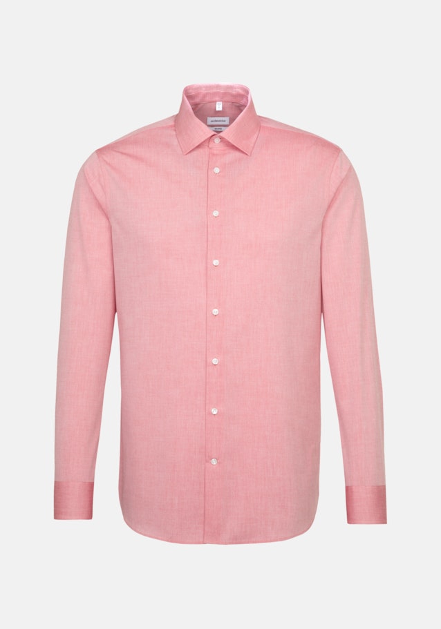 Non-iron Chambray Business Shirt in Shaped with Kent-Collar and extra long sleeve in Red |  Seidensticker Onlineshop