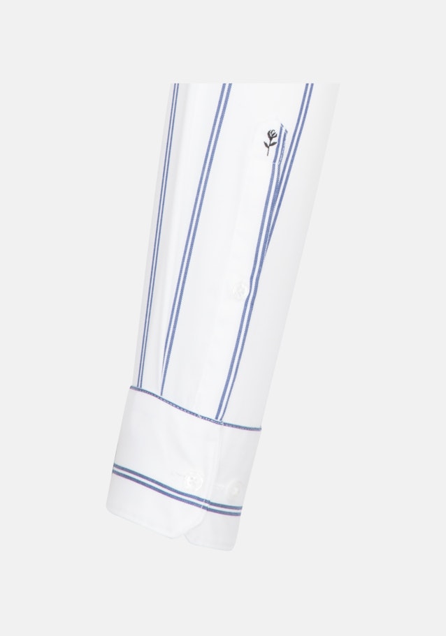 Chemise Business Shaped Twill (sergé) Col Montant in Blanc |  Seidensticker Onlineshop