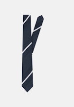 Schmal (5cm) Krawatte Streifen in Dunkelblau |  Seidensticker Onlineshop