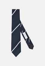 Schmal (5cm) Krawatte Streifen in Dunkelblau |  Seidensticker Onlineshop