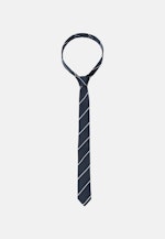 Schmal (5cm) Krawatte Streifen in Dunkelblau |  Seidensticker Onlineshop