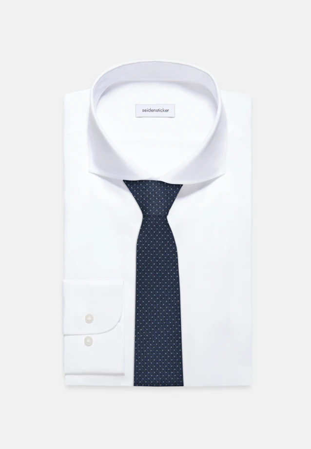 Etroit (5cm) Cravate Uni in Bleu Foncé |  Seidensticker Onlineshop