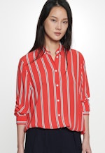 Regular fit Hemdbluse Streifen in Rot |  Seidensticker Onlineshop