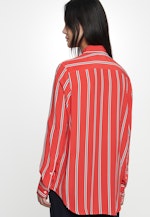 Regular fit Hemdbluse Streifen in Rot |  Seidensticker Onlineshop