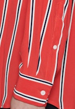 Regular fit Hemdbluse Streifen in Rot |  Seidensticker Onlineshop