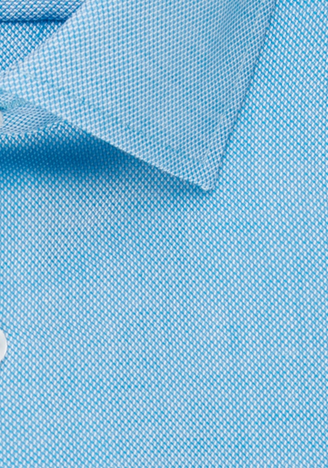Easy-iron Structure Business Shirt in Slim with Kent-Collar in Turquoise |  Seidensticker Onlineshop