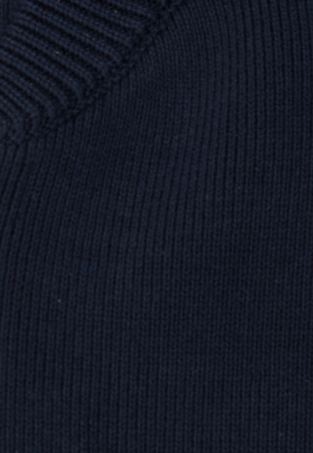 Regular Knit Bomber Uni in Dark Blue |  Seidensticker Onlineshop