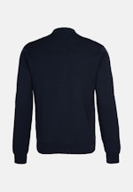 Regular Knit Bomber Uni in Dark Blue |  Seidensticker Onlineshop