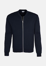 Regular Knit Bomber Uni in Dark Blue |  Seidensticker Onlineshop