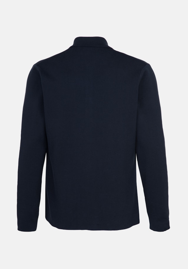 Gerader Schnitt (Normal-Fit) Cardigan Uni in Bleu Foncé | Seidensticker Onlineshop