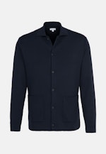 Gerader Schnitt (Normal-Fit) Cardigan Uni in Dunkelblau |  Seidensticker Onlineshop