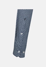 Shaped Business Shirt Print in Medium Blue |  Seidensticker Onlineshop