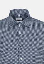 Shaped Business Shirt Print in Medium Blue |  Seidensticker Onlineshop