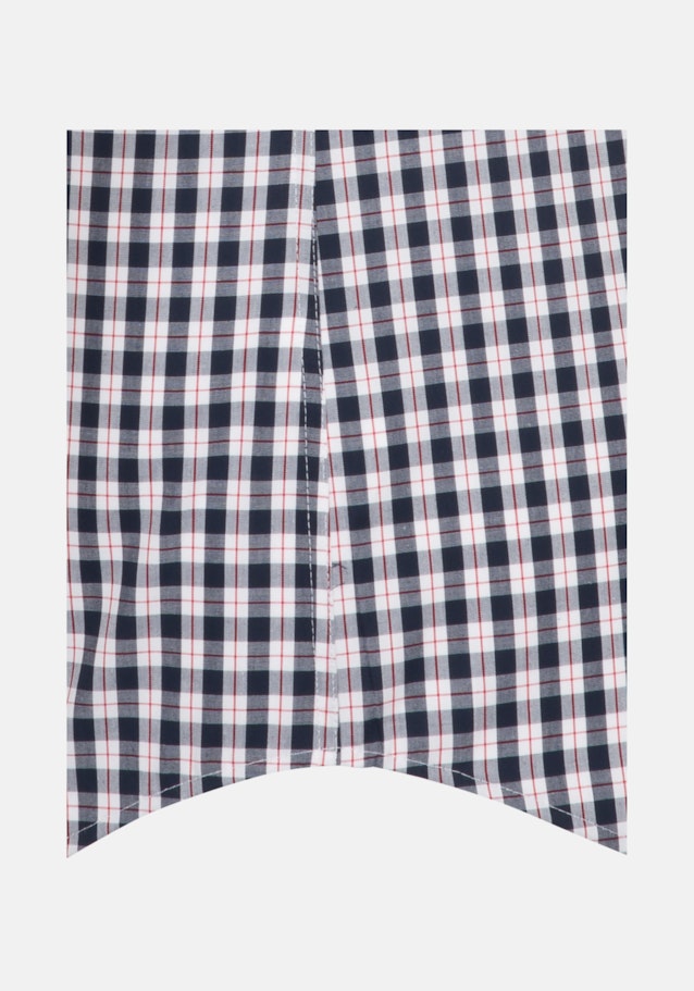 Bügelfreies Popeline Kurzarm Business Hemd in Shaped mit Button-Down-Kragen in Dunkelblau |  Seidensticker Onlineshop