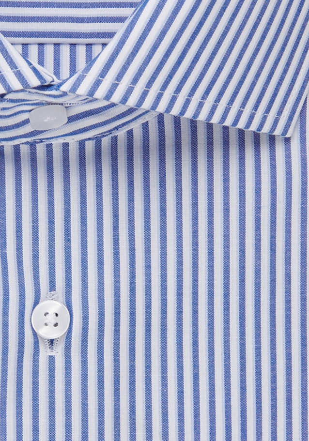 Shaped Business Shirt Stripes in Medium Blue | Seidensticker Onlineshop