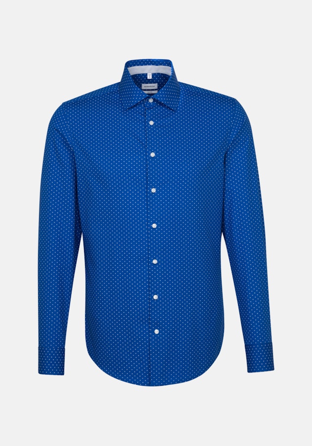 Business overhemd in Shaped with Kentkraag in Middelmatig Blauw |  Seidensticker Onlineshop