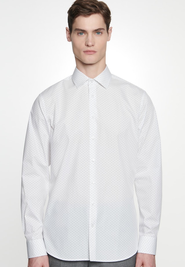 Shaped Chemise Business Imprimé in Blanc |  Seidensticker Onlineshop