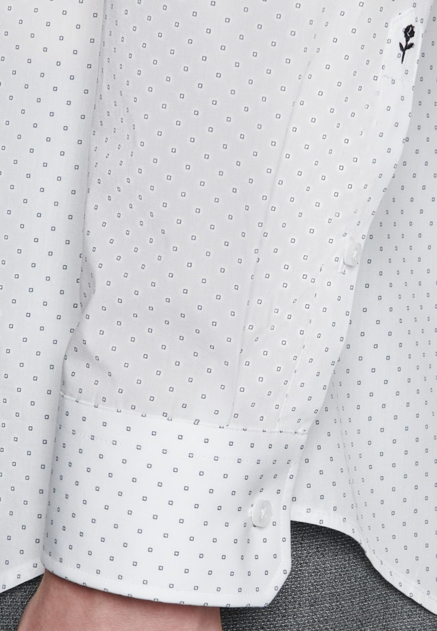 Shaped Business Hemd Druck in Weiß |  Seidensticker Onlineshop