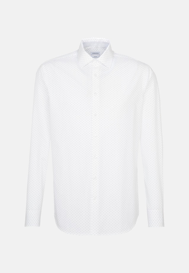 Shaped Business Hemd Druck in Weiß |  Seidensticker Onlineshop