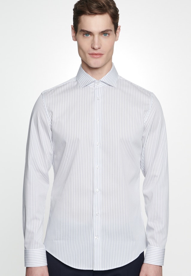 Slim Business Shirt Stripes in White |  Seidensticker Onlineshop