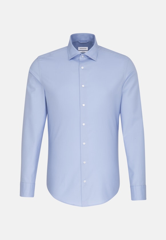 Easy-iron Twill Business Shirt in Shaped with Kent-Collar in Light Blue |  Seidensticker Onlineshop