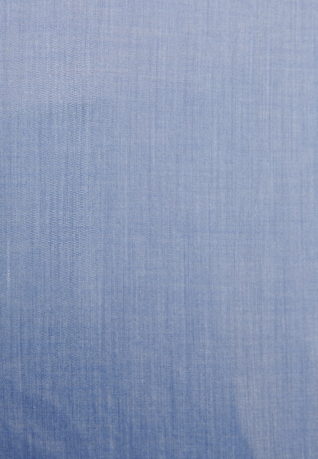 Regular fit Stehkragenbluse Uni in Hellblau |  Seidensticker Onlineshop