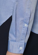 Regular fit Stehkragenbluse Uni in Hellblau |  Seidensticker Onlineshop