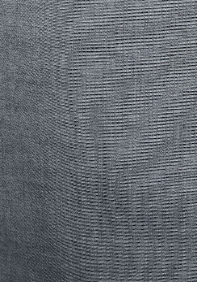 Chambray Stehkragenbluse in Grau | Seidensticker Onlineshop